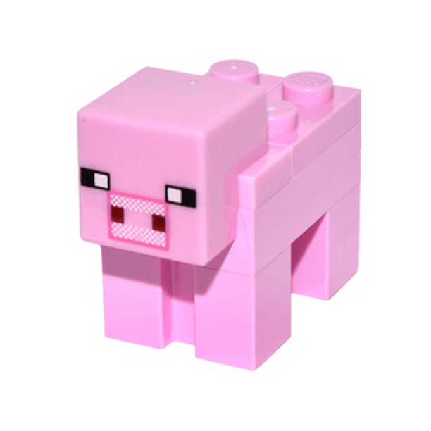 LEGO Animal Minecraft Pig Complete Assembly Minifigure