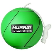 Murray Sporting Goods Tetherball and Rope - Full-Size Soft Rubber | Portable Tetherballs with Soft Rope (Green)