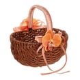 thumbnail image 2 of Cesta de niña de las flores, cesta de picnic, decoración romántica, elegante contenedor para dulces con flor de naranja, 2 of 8