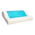 thumbnail image 4 of Tishita Cooling Memory Foam Cervical Pillow Gel Head Neck Back Support Pad Light Blue, 4 of 8