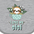 thumbnail image 4 of Inktastic Teacup Raccoon I Love My Gigi Boys or Girls Baby Bib, 4 of 4