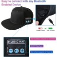 Removable Cap with Bluetooth Speaker, Builtin Microphone in Baseball