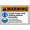 Warning Sign 3, variant on Look UP and Live High Voltage Lines Sign, 8"x12" Workplace Metal Tin Sign, Industrial Commercial Electrical Sign