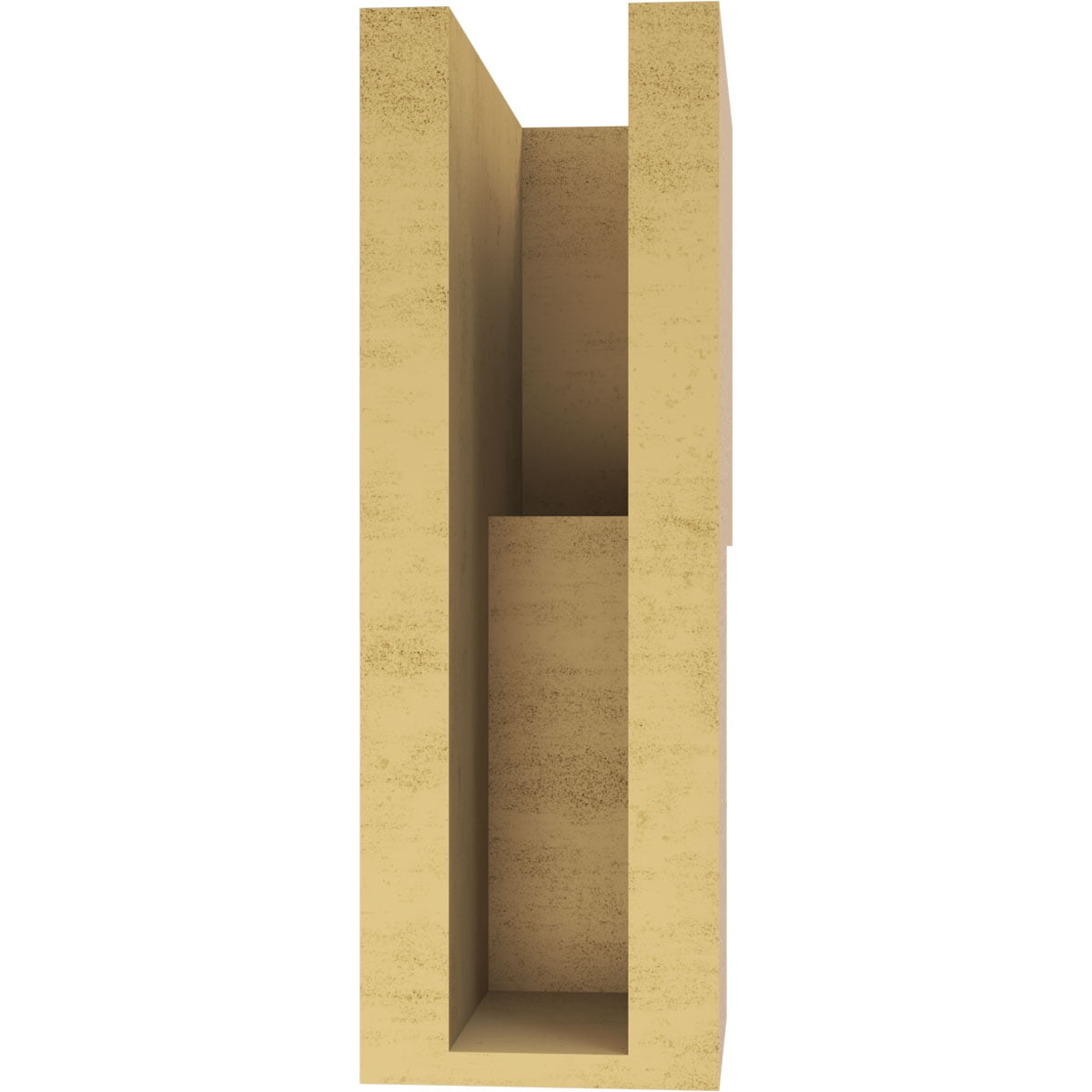 4"W x 8"D x 12"H Classic Chapel Hill Rough Cedar Woodgrain TimberThane Corbel, Primed Tan