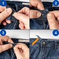 thumbnail image 3 of Reemplazo de botones de pantalones, botón de pantalones de metal, reparación de jeans, botón de repuesto de jeans, accesorios de costura, bricolaje, botón a presión de jeans, 3 of 5