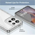 thumbnail image 5 of Case for Moto G75 5G,Moto G75 5G Case,Transparent TPU+PC Acrylic Protective Military Grade  Heavy Duty Protection Phone Case for Motorola Moto G75 5G (Clear), 5 of 16
