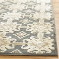 thumbnail image 3 of SAFAVIEH Martha Stewart Kader Floral Geometric Rug, Soft Anthracite/Anthracite, 3'3"x5'3", 3 of 7