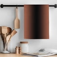 thumbnail image 2 of Dark Orange Black Ombre Kitchen Towel Dish Cloths Set of 3, Microfiber Soft Kitchen Hand Towels, Modern Gradient Abstract Art Absorbent Quick Drying Dishcloths 18 x 28 Inches, 2 of 8