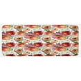 thumbnail image 1 of Peach Kitchen Mat, Exotic Lively Summer Yard Theme with Ripe Juicy Fruits Flowers Botany and Gardening, Plush Decorative Kitchen Mat with Non Slip Backing, 47" X 19", Multicolor, by Ambesonne, 1 of 1