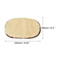 thumbnail image 2 of Uxcell Scratch Free Soft Microfiber Cleaning Mitten Dusting Wash Mitt, Beige Brown, 2 of 5