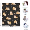 thumbnail image 4 of Shiba Inu Blanket,Comfortable Soft Lamb Wool Throw Blanket,All Season,Warm Lightweight Blankets for Sofa Bed Couch Living Room Chair,30"x40", 4 of 4