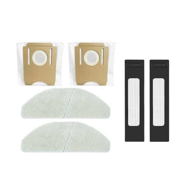 Compatible avec Compatible avec Midea S8+ Plus, CLIEN T24, ThinkAir RV50 Pro Pièces de Rechange Accessoires Brosse Principale Latérale Filtre Vadrouille Sac à Poussière