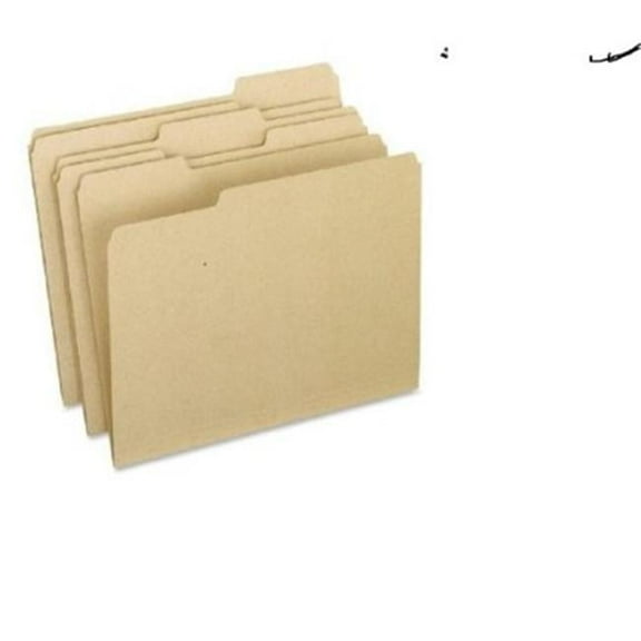Universal EarthWise Recycled Colored File Folders - Letter Size - 0.33 Cut Top Tabs