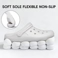 thumbnail image 4 of YHOON Unisex Garden Clogs Sandals Non-Slip Clogs Slippers Sandals for Women and Men Lightweight Comfort Water Shoes White Size 17 Women/16 Men, 4 of 7