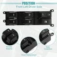thumbnail image 6 of Front Left Driver Side Master Power Window Switch Replaces Fit for Kia Forte 2014-2018 Black, 6 of 7