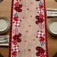 thumbnail image 5 of Table Runners 120 Inches Long Dress Scarves, Red Valentine's Day Farmhouse Coffee/Dining/Kitchen Table Runner for Living Room, Truck Plaid Love Heart Wooden 13x120 Inch, 5 of 9
