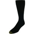 Gold Toe Adult Men's Canterbury Ribbed Crew Dress Socks, OS One Size, 3