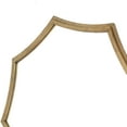 thumbnail image 4 of Wooden Wall Mirror with Curved Hexagram Shape Frame, Brown - Saltoro Sherpi, 4 of 5