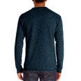 thumbnail image 3 of DYMADE Men Casual Long Sleeve Henley Undershirts Tops, 3 of 5