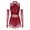 Burgundy, variant on iiniim Sequin Fringe Latin Dance Costume for Womens Glitter Tango Rumba Leotard Dress with Gloves Black S