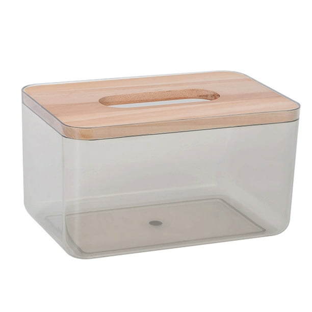 Soporte para caja de pañuelos, soporte para caja de pañuelos, cubierta transparente para caja de pañuelos, diseño de clase mundial