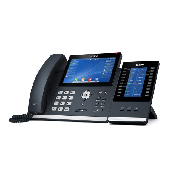 Teléfono IP Yealink T48U con pantalla táctil de 7" y módulo EXP43