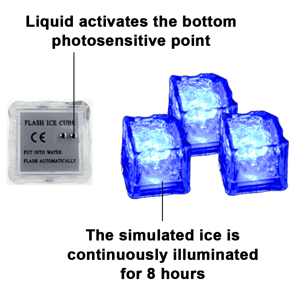 Light-up LED Ice Cubes (12) - Walmart.com