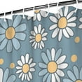 thumbnail image 3 of Waterproof Cute Boho Daisy Shower Curtain 72x72 Inch Boho Style Polyester Unique Shower Curtain for Bathroom Hotel Home Decor with 12 Plastic Hooks, 3 of 5
