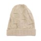 thumbnail image 2 of Gorro De Invierno Cálido Gorro De Punto Gorro Holgado Holgazán Cráneo Gorra De Esquí Beige, 2 of 5