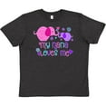 thumbnail image 3 of Inktastic My Nana Loves Me- cute elephants Youth T-Shirt, 3 of 5