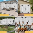 thumbnail image 6 of Farmhouse Wood Grain Garage Door Cover Banner 7 x 8 FT, Vintage Country Barn Gate Grey Garage Door Curtains Backdrop with Grommets for Indoor Outdoor Wall Party Porch Yard Decorations Background, 6 of 9