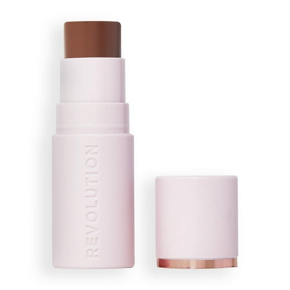 Revolution, Stick Bronzant pour la Peau, Couleur Modulable pour Joues, Yeux et Lèvres, Formule Crème à Poudre, Vegan et Sans Cruauté, Tan Carmel, 0.15oz