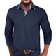 thumbnail image 1 of Blusa y camisa de manga larga con cuello vuelto para hombre, blusa informal de moda con cuello vuelto y manga larga, blusa transpirable, blusa para hombre, 1 of 7