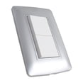 thumbnail image 5 of KIT 2 PLACAS CON APAGADOR SENCILLO Sanelec tipo ESCALERA GRIS SILVER, 5 of 5
