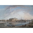 thumbnail image 2 of Elias Martin 24x18 Gold Ornate Framed and Double Matted Museum Art Print Titled - View of Stockholm IIi, 2 of 4