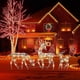 thumbnail image 2 of Luces navideñas de metal para exteriores para celebraciones festivas en jardines, fiestas y inviernos Decoración de patio con renos LED brillantes, 2 of 5