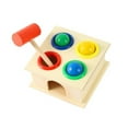 thumbnail image 4 of Wooden Hammering Ball Toy Color Matching Pound Bench Educational Activity, 4 of 7