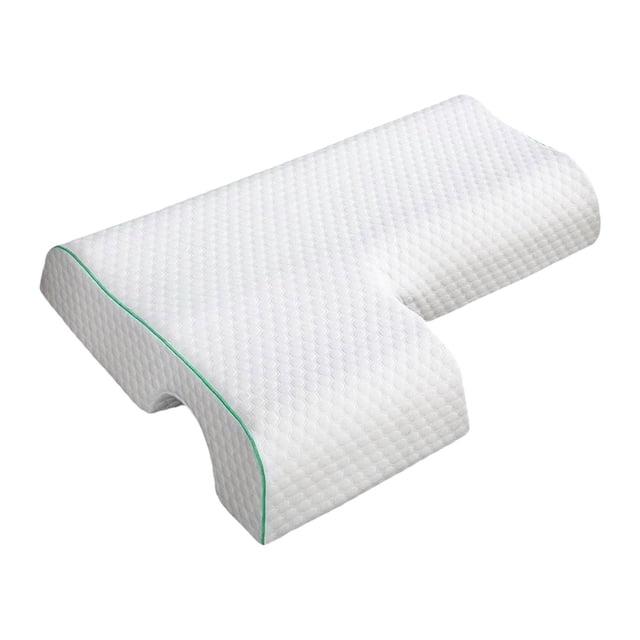 Almohada de fusión de parejas, almohada de brazo, almohada liviana, arqueada, para dormir con sisa, almohada de espuma de memoria para boda, regalo Derecha de bordes