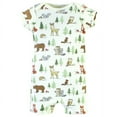 thumbnail image 4 of Hudson Baby Infant Boy Cotton Rompers, Forest Animals, 9-12 Months, 4 of 5