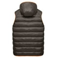 thumbnail image 3 of Mapamyumco Men's Lightweight Puffer Vest with Hood, Water-Resistant Sleeveless Jacket for Hiking Ski Mulch M, 3 of 7