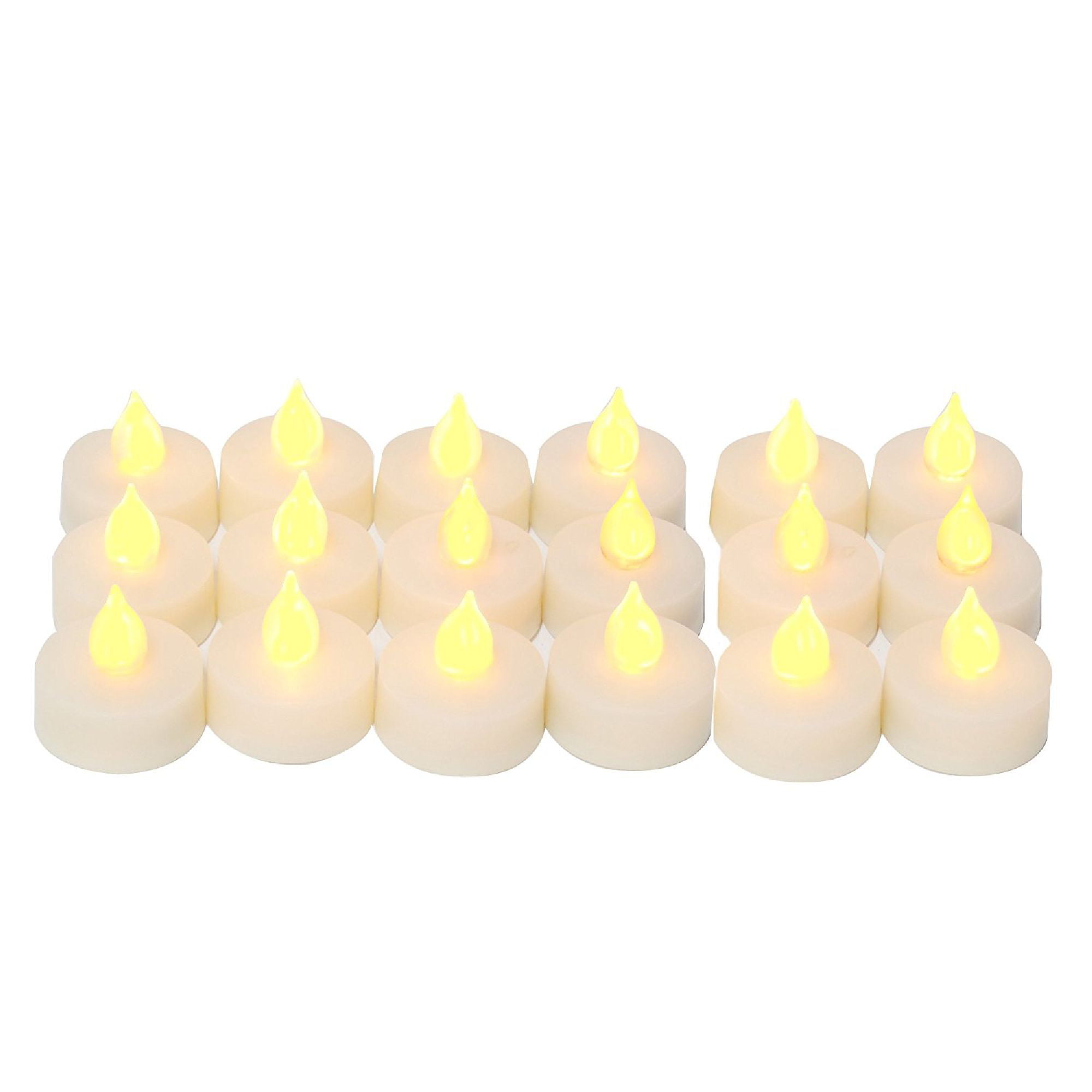 18pc Battery Operated Flickering PINK LED Tealights Votive Tea Lights Flameless 
