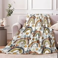 thumbnail image 7 of Boho Rainbow Blanket Adult, Floral Rainbow Throw Blanket for Baby Girls Kids Women Super Soft Cozy Lightweight Boheiman Throws For Couch Sofa, Comfy Flannel Boho Blanket for All Seasons -(50"x60"), 7 of 7
