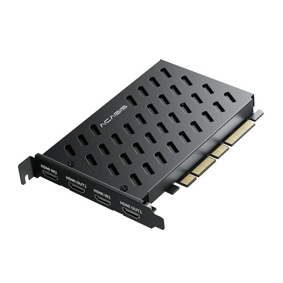 ACASIS 4K60HZ Built-in 2-channel HDMI Capture Card for Motherboard PCIE*16 Professional Self-Publishing , Gaming Enthusiasts ,Screen Recording , Live Streaming... Equipment