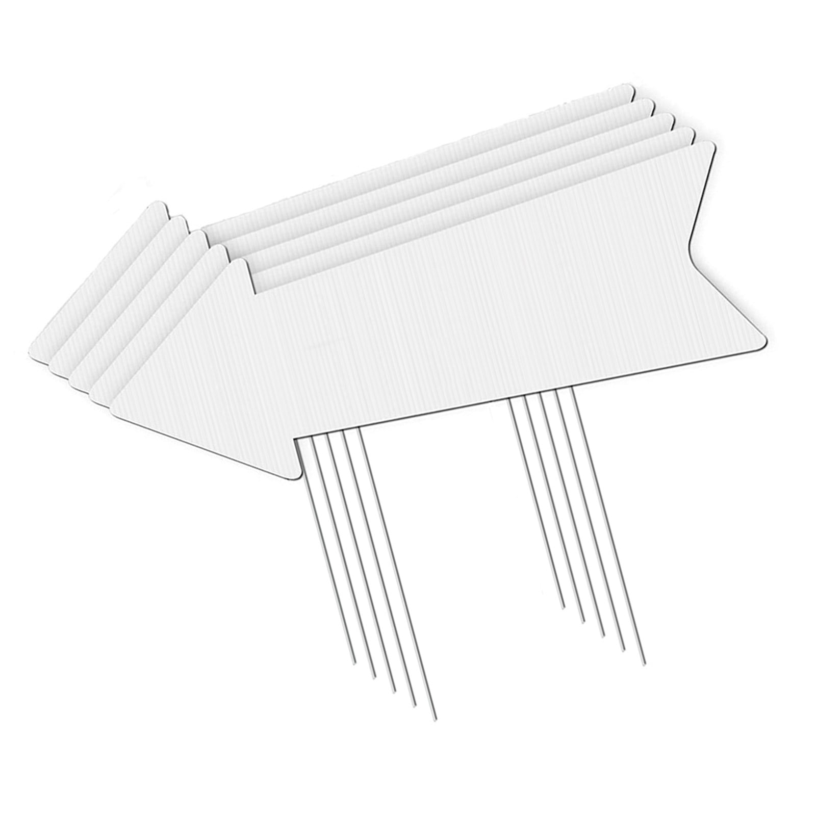 Customizable Yard Stakes 5-Pack, 15In Ground Signs, for Your Own House Numbers & Landscape Design