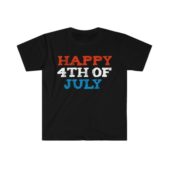 Happy 4th of July Unisex T-shirt S-3XL Patriotic Independence Day July 4th