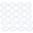 Tersarium 50pcs Clear Plastic Replacement Washers Flat Washers for