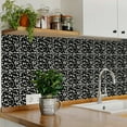 thumbnail image 4 of Mi Alma Terrazzo Black Gray Tile Stickers - Removable Vinyl 4x4, 24 pcs, 4 of 14