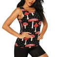 thumbnail image 2 of Womens Workout Tank Tops, Forest Mushrooms Racerback Tank Tops Quick Dry Vest Sleeveless Athletic Yoga Gym, 2 of 7
