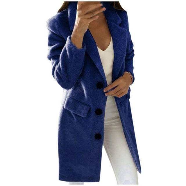 Chaquetas para mujer Abrigo de imitación cálido a la moda Cárdigan Invierno Sólido Manga larga Prendas de abrigo Odeerbi ODB-3