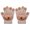 Khaki body, variant on Lovely Capybaras Patterned Gloves For Boys Girls Warm Fleece Hand Protections Lightweight Travel Friendly